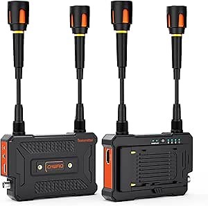 Professional Wireless Video Transmitter and Receiver, 1110FT Long Range, 1080P HDMI Video Transmission, Support IR Remote Control Streaming from PC,Camera,Laptop,Netflix to HDTV/Projector/DSLR