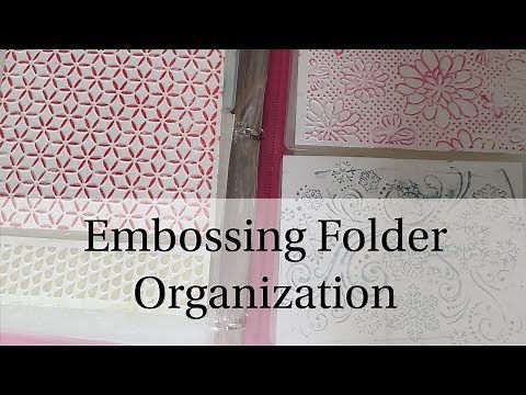 Easy Embossing Folder Storage