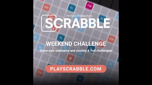 Are you looking for a challenge this weekend on PlayScrabble.com? Share your username and country in the comments below to find players in your time zone or from around the world. Invite a friend to play or get matched up with someone randomly. Or, if you're feeling daring, challenge the computer! Play Now 👉🏻 https://scrb.ly/FBGOWeekendChallenge When you arrive on the site, sign in or sign up before requesting to be matched with another player. Once signed in, select "Play a Friend" and enter 