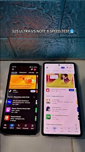 SAMSUNG NOTE 8 VS S25 ULTRA📱🔥 #samsung #tech #speedtest