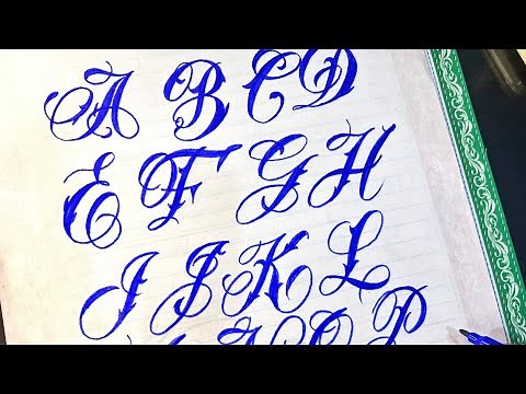 How to write Chicano Calligraphy Alphabets || Drawing Chicano letters for beginners