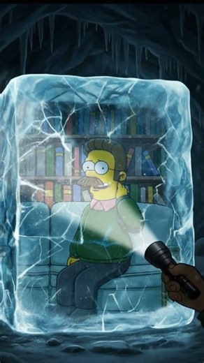 The Simpsons are frozen in ice #animation #shorts