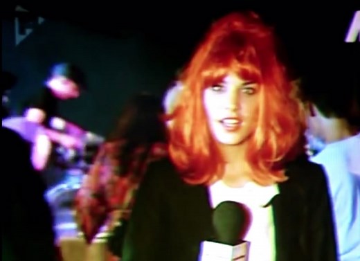 alexa chung with The Horrors for Popworld #alexachung #popworld #thehorrors