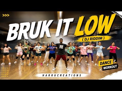 BRUK IT LOW (DJ Riddim) Dance Workout 🔥 | Easy Zumba Fitness Routine | HarruCreations