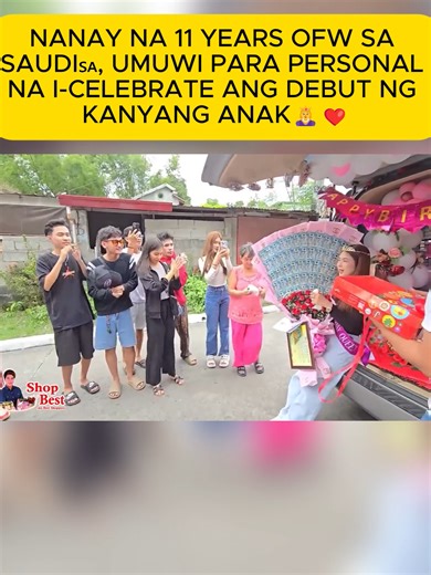 NANAY NA 11 YEARS OFW SA SAUDI🇸🇦, UMUWI PARA PERSONAL NA I-CELEBRATE ANG DEBUT NG KANYANG ANAK👸❤️#fyp #foryoupage❤️❤️ #videos #vairalvideo