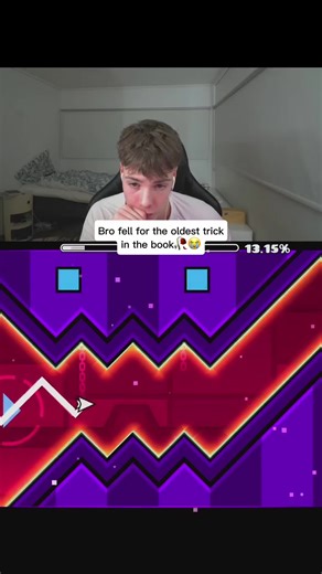 ⚪️Bro fell for it😭 #geometrydash #trick #gd #fail #fyp | geometry dash