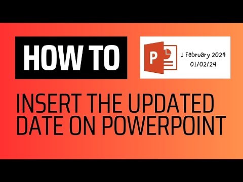 PowerPoint: How to add an automatic date