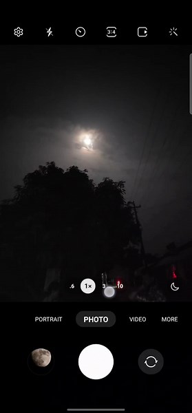 Samsung Galaxy as22 Ultra 100X Space Moon Zoom Test😱 #samsungs22ultra #zoomtest #100xzoom #samsung #foryou #foryoupage