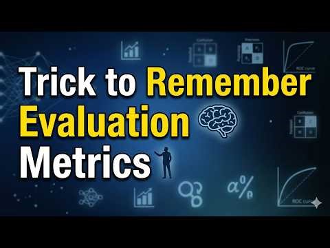 How to Remember Evaluation Metrics of Classification (Trick) | Machine Learning series