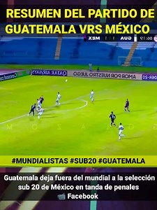 77K views · 783 reactions | Resumen del partido entre Guatemala vrs México Sub 20. En dónde Guatemala logro dejar fuera del mundial sub20 a su similar de México. | Mazatecos.com | Facebook