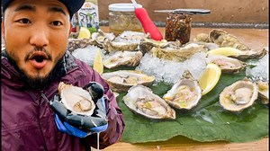 Delicious Raw Alaskan Oysters, from Farm to Table 🦪 #outdoor #recipe #fishing | Outdoor Chef Life