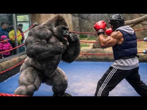 Gorilla vs Bodybuilders: Funniest Strength Showdown Ever! 😱🦍💪🤪