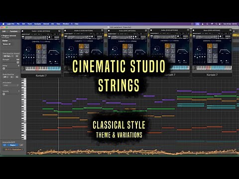 CINEMATIC STUDIO STRINGS - Amazing dynamic range. Classical style Theme and Variations.