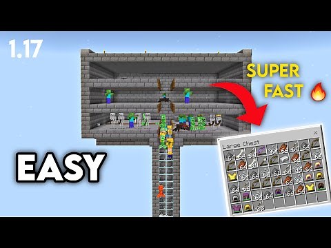 Easy Mob XP Farm 1.17 Minecraft Bedrock & Java Edition | All Mob Farm | PE, XBOX, PS4, Win10 |