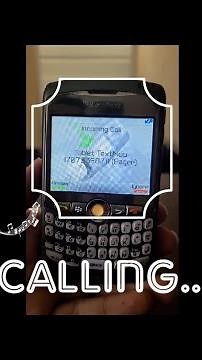BlackBerry Curve 8310 incoming call