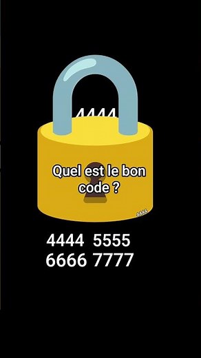 quel est le code du cadenas ?