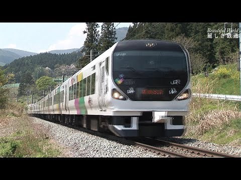 E257系 2007年 NHK大河ドラマタイアップ臨時特急「風林火山」号 & 115系&383系特急ﾜｲﾄﾞﾋﾞｭｰしなの 2007年頃 HDV 1245
