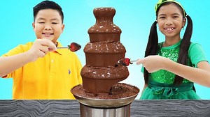 129K views · 1.1K reactions | Wendy and Alex Pretend Play Chocolate Challenge Birthday Party Surprise Food Toys | Ompad shopping | Facebook