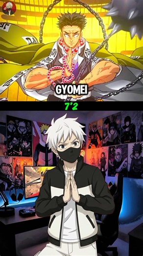 Demon Slayer Characters Height 😳 Check Does Yours Match ? #ytshorts#demonslayer