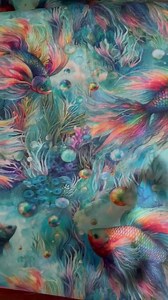 Blue Rainbow Fish Timeless Treasures Cotton Fabric Ocean - Etsy