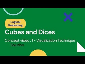 Visualization Process for Cubes and Dices Part 1 Solution | Logical Reasoning | Priyasha Das | LR