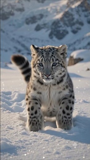 The Cutest Snow Leopard Cub You'll Ever See ❄️🐆 | 4K Cinematic Wildlife Short
