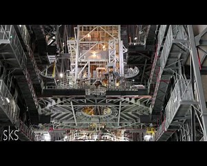 Video inside the NASA VAB Kennedy Space Center from the 5th & 16th floors during today’s media Artemis II morning with twin fully stacked Northrop Grumman SRB's in Highbay 3 and the center core still at Highbay 2! Three photos from Dec. 16th 2024 with astronauts Highbay 2 at end of video. Thank you to our NASA Public Affairs Office escourts for your time today. Always appreciated. LSC/Scott Schilke & spacenewsfl .com | Live Storm Chasers