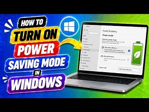 How to Turn on Power Saving Mode in Windows 11 (2026)