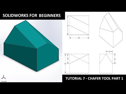 SOLIDWORKS FOR BEGINNERS TUTORIAL 7 - Chamfer tool part 1!