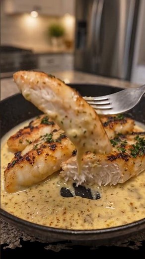 Garlic Herb Cod Fillets with Creamy Citrus Sauce
