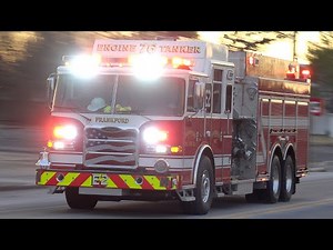 Frankford Volunteer Fire Company Engine Tanker 76-2 Responding