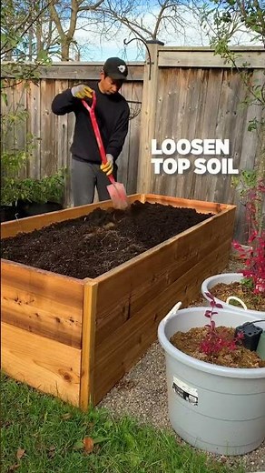 Preparing garden bed for early Spring planting