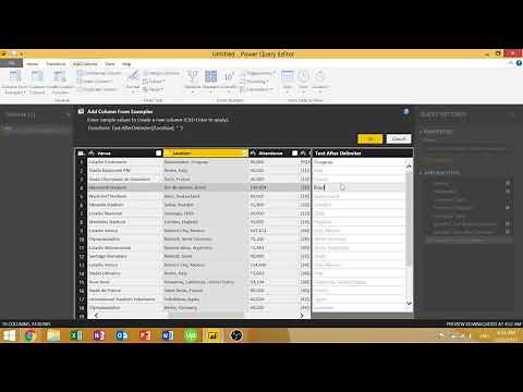 Power BI - Column from Examples (Codeless Data Transformation)