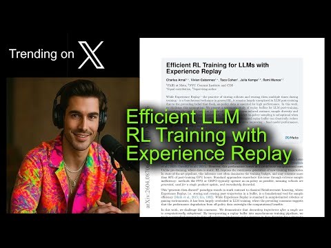 Efficient LLM RL Training with Experience Replay