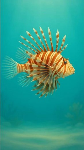 Majestic Lionfish ASMR | Calm Underwater Relaxation in 8 Seconds