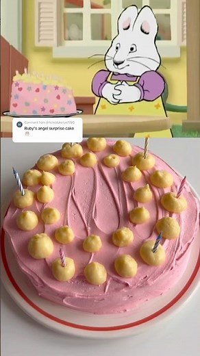 Angel Surprise Cake From Max & Ruby 🎂 #cakedecorating #cake #shorts #cartoon