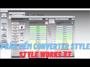 Instructions for converting Styles on Style Works XT . Software