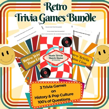 Retro Trivia Bundle • History & Pop Culture (1950s-1990s)