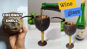 5.7K views · 78 reactions | Create Your Own COCONUT SHELL Wine Glass...