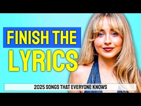 Finish The Lyrics Challenge | 2025’s Biggest Hits that Everyone Knows! 🎶