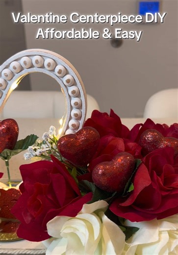 Easy DIY Valentine Centerpiece for Home Decor