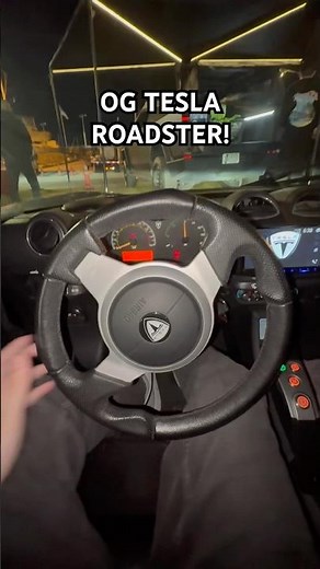 INTERIOR TOUR of a TESLA ROADSTER!😳#cars #ev #supercar #elonmusk