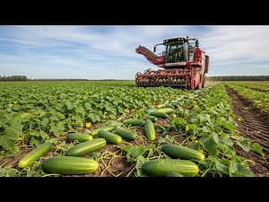 Inside Cucumber Farming: Machine Harvesting and Pickle Processing Explained