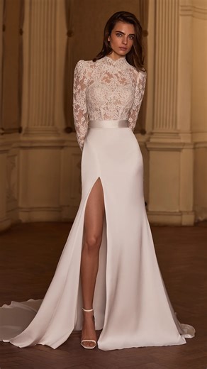 Alberto Palatchi on Instagram: "This is Love… Soft satin that glows, drapes effortlessly, and moves like a whisper. Timeless and unforgettable for the modern romantic Bride. #AlbertoPalatchi"