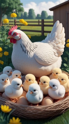 How a Hen Hatches Eggs Naturally at Home | Full 21-Day Process 🐔🥚🐣 #FBReels #backyardchickens #chicks #egghatching #cuteanimals #broodyhen | Animals Life