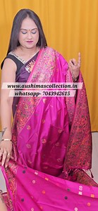 “Na makeup, na filter — bas ek sundar saree aur tera smile.” 😊 #Fashion #viral #partywearsaree #bridal #handloom #banarsi #reel #reelitfeelit #reelkarofeelkaro #reelsforinstagram | Aushima's Collection