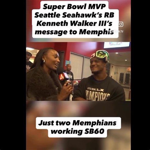 🔥 “the most beautiful land in the world” SUPER BOWL MVP @Kenneth_Walker9 shows MEMPHIS some ❤️ with an amazing reference to @ewilsontv (H/T @NoApologies901) | The Tennessee Holler