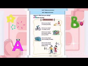 Grade-3 Unit-7( Lesson-4 )What are you doing? song