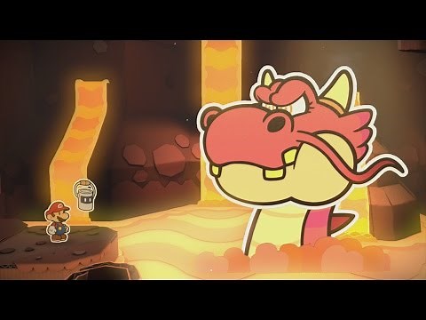 Redpepper Volcano (Mini Star 1) - Paper Mario: Color Splash Walkthrough