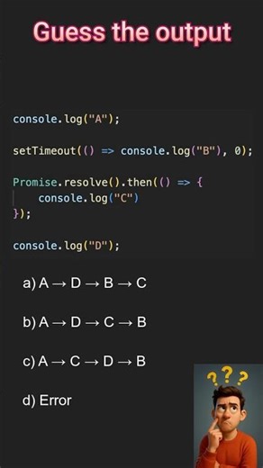 Javascript tricky problems - promise #shorts #short #javascript #webdevelopment #viral #coding
